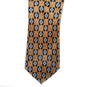 Men's Gold and Blue Tie